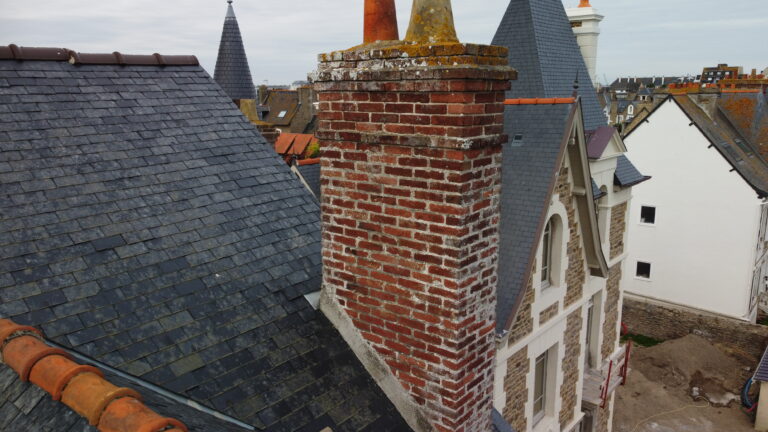 Inspection d'une cheminée par drone