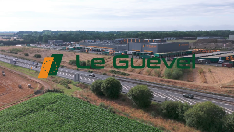 Prise de vue par drone de l'entreprise de transport Le Gevel